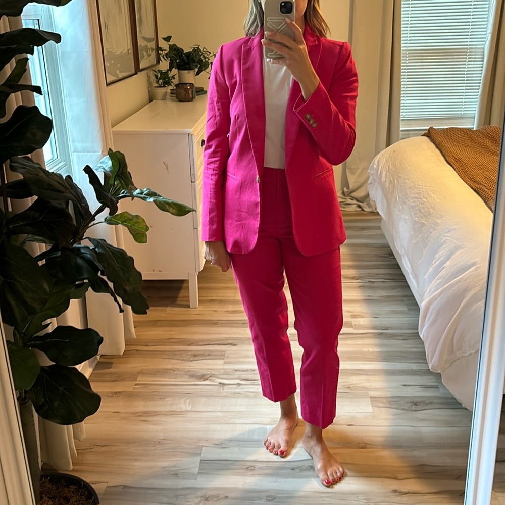 Jcrew Factory Linen Blazer